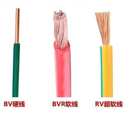 BVR、RV、BV電線三者的區(qū)別